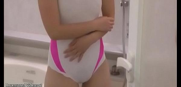 Japanese cutest teen has sex in tight swimsuit